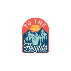 "To the heights." - Bubble-free stickers