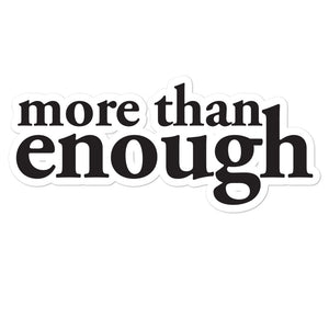 "More then enough" - Bubble-free stickers