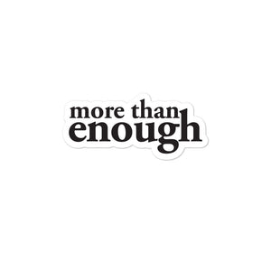 "More then enough" - Bubble-free stickers